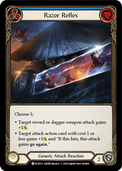 Flesh and Blood TCG | Razor Reflex (Blue) [U-WTR211] (Welcome to Rathe Unlimited)  Unlimited Rainbow Foil | The Nerd Merchant