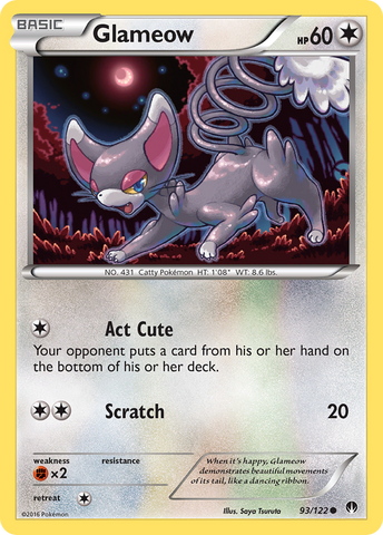 Pokemon | Glameow (93/122) [XY: BREAKpoint] | The Nerd Merchant