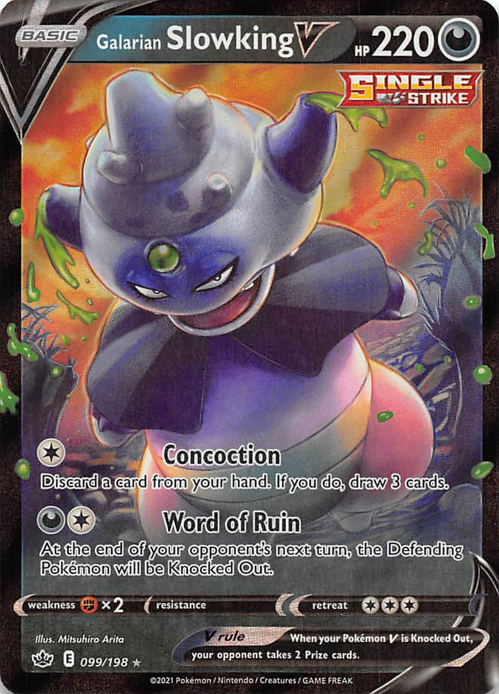 Pokemon | Galarian Slowking V (099/198) [Sword & Shield: Chilling Reign] | The Nerd Merchant