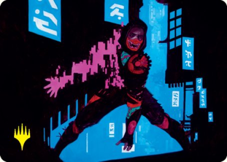 Magic | Return to Action Art Card (Gold-Stamped Signature) [Kamigawa: Neon Dynasty Art Series] | The Nerd Merchant