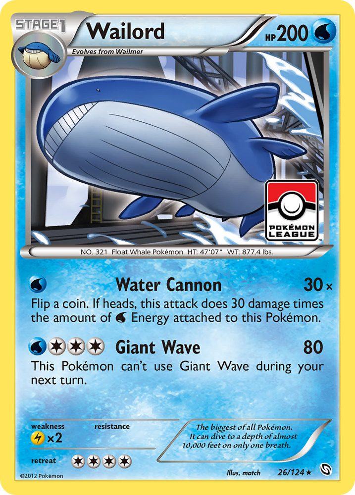 Pokemon | Wailord (26/124) [Black & White: Dragons Exalted] | The Nerd Merchant