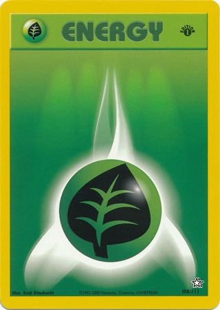 Pokemon | Grass Energy (108/111) [Neo Genesis Unlimited] | The Nerd Merchant