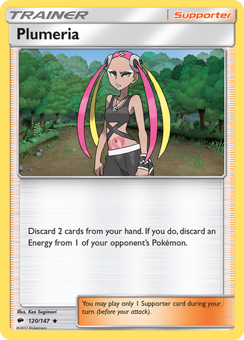 Pokemon | Plumeria (120/147) [Sun & Moon: Burning Shadows] | The Nerd Merchant