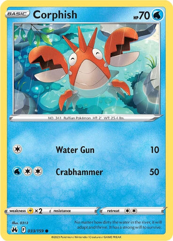 Pokemon | Corphish (033/159) [Sword & Shield: Crown Zenith] | The Nerd Merchant
