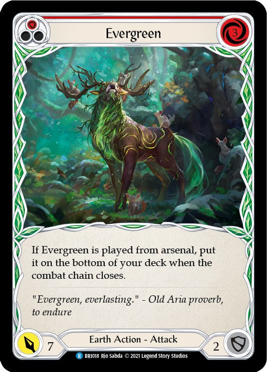 Flesh and Blood TCG | Evergreen (Red) [BRI018] (Tales of Aria Briar Blitz Deck)  1st Edition Normal | The Nerd Merchant