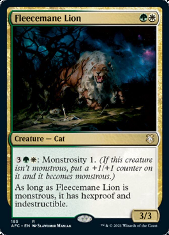 Magic | Fleecemane Lion [Dungeons & Dragons: Adventures in the Forgotten Realms Commander] | The Nerd Merchant