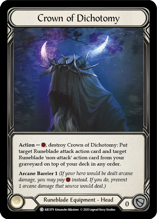 Flesh and Blood TCG | Crown of Dichotomy [U-ARC079] (Arcane Rising Unlimited)  Unlimited Rainbow Foil | The Nerd Merchant
