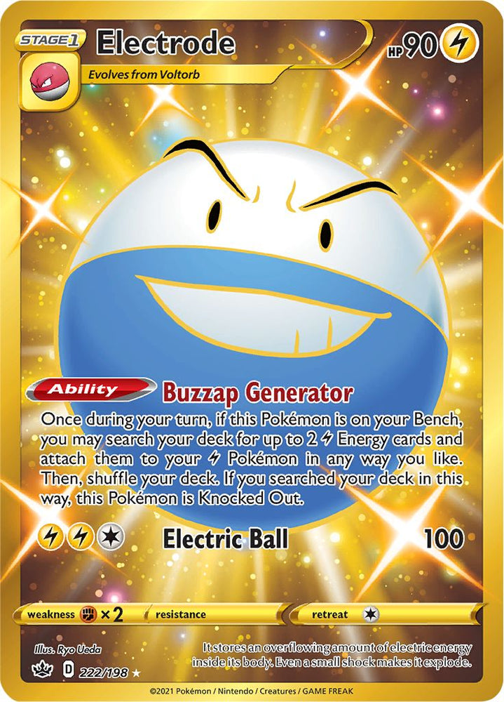 Pokemon | Electrode (222/198) [Sword & Shield: Chilling Reign] | The Nerd Merchant