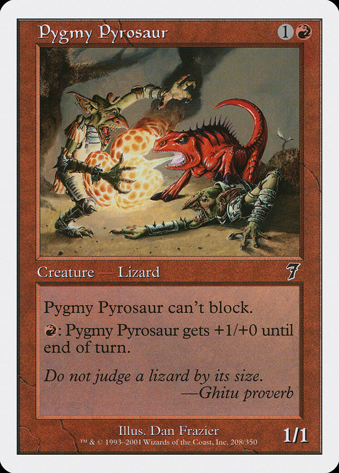Magic | Pygmy Pyrosaur [Seventh Edition] | The Nerd Merchant