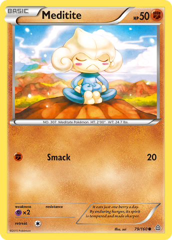 Pokemon | Meditite (79/160) [XY: Primal Clash] | The Nerd Merchant