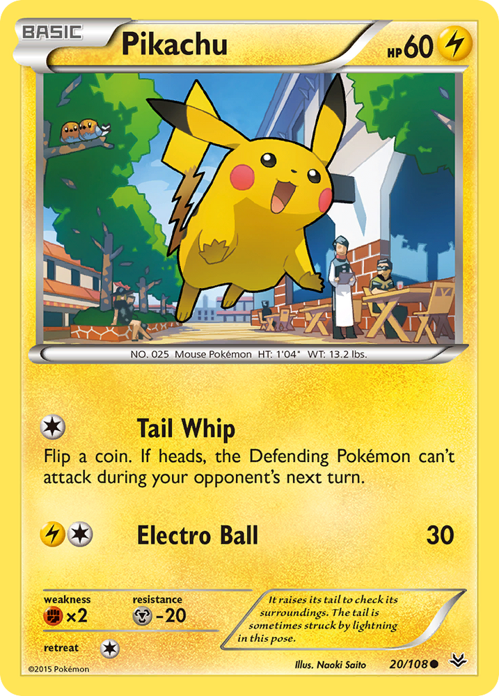 Pokemon | Pikachu (20/108) [XY: Roaring Skies] | The Nerd Merchant