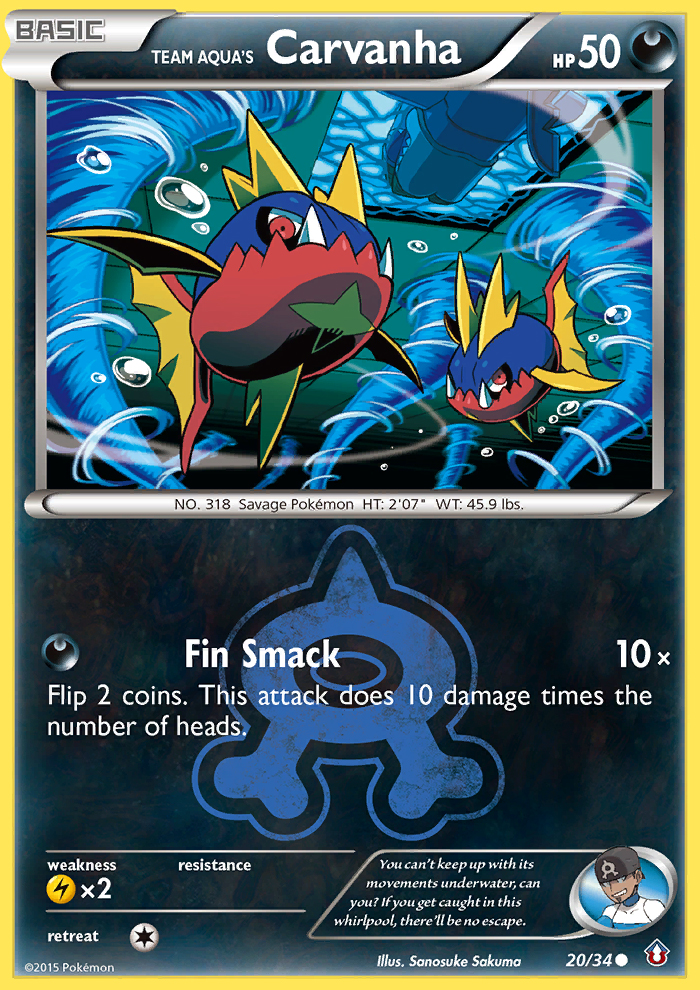 Pokemon | Team Aqua's Carvanha (20/34) [XY: Double Crisis] | The Nerd Merchant