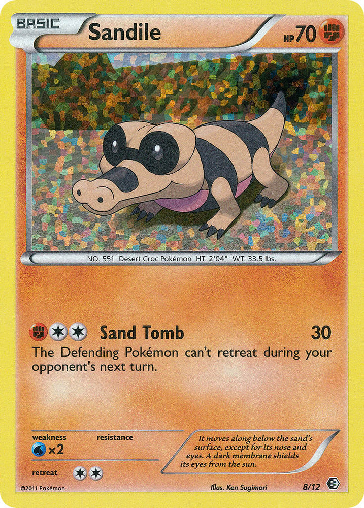 Pokemon | Sandile (8/12) [McDonald's Promos: 2011 Collection] | The Nerd Merchant