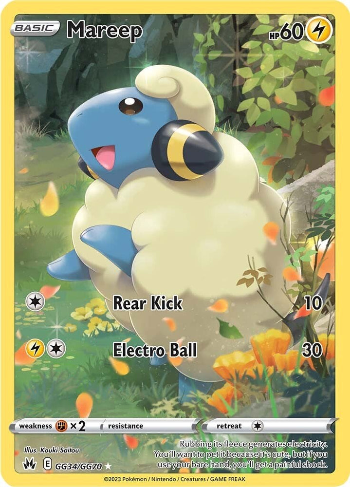 Pokemon | Mareep (GG34/GG70) [Sword & Shield: Crown Zenith] | The Nerd Merchant