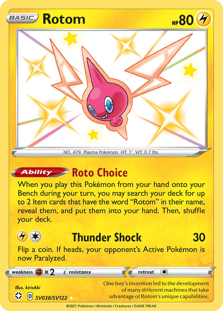 Pokemon | Rotom (SV038/SV122) [Sword & Shield: Shining Fates] | The Nerd Merchant