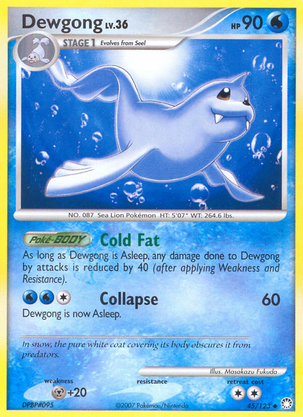 Pokemon | Dewgong (45/123) [Diamond & Pearl: Mysterious Treasures] | The Nerd Merchant