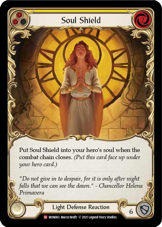 Flesh and Blood TCG | Soul Shield [MON063] (Monarch)  1st Edition Normal | The Nerd Merchant