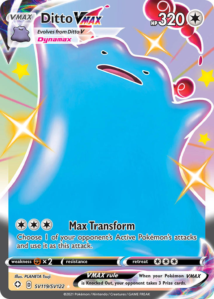 Pokemon | Ditto VMAX (SV119/SV122) [Sword & Shield: Shining Fates] | The Nerd Merchant