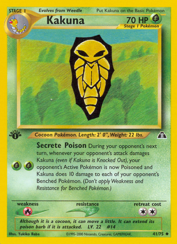 Pokemon | Kakuna (41/75) [Neo Discovery 1st Edition] | The Nerd Merchant