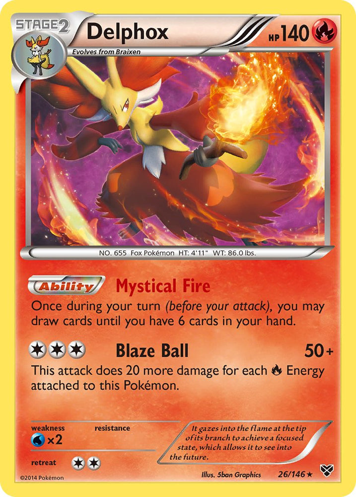Pokemon | Delphox (26/146) (Theme Deck Exclusive) [XY: Base Set] | The Nerd Merchant