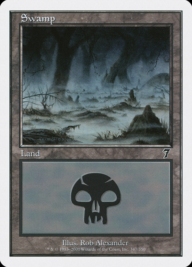 Magic | Swamp (347) [Seventh Edition] | The Nerd Merchant