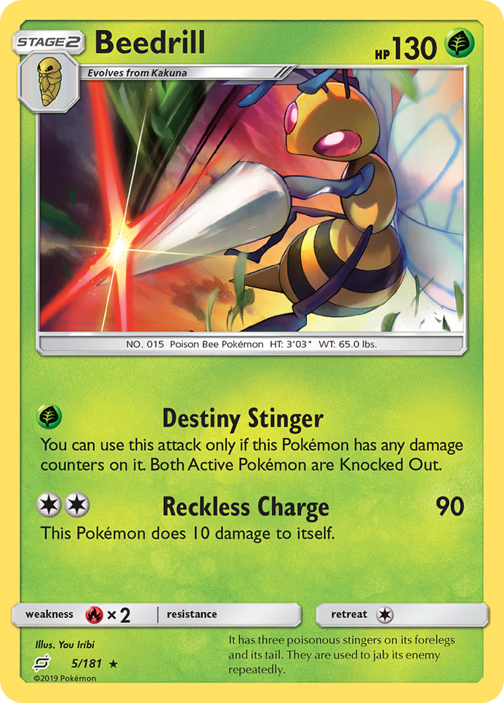Pokemon | Beedrill (5/181) [Sun & Moon: Team Up] | The Nerd Merchant