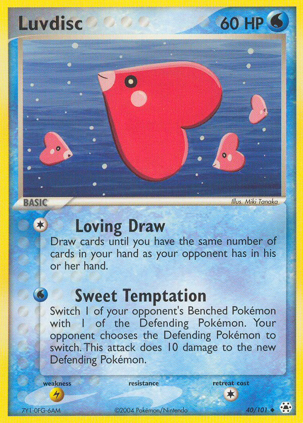 Pokemon | Luvdisc (40/101) [EX: Hidden Legends] | The Nerd Merchant