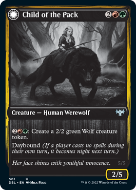 Magic | Child of the Pack // Savage Packmate [Innistrad: Double Feature] | The Nerd Merchant