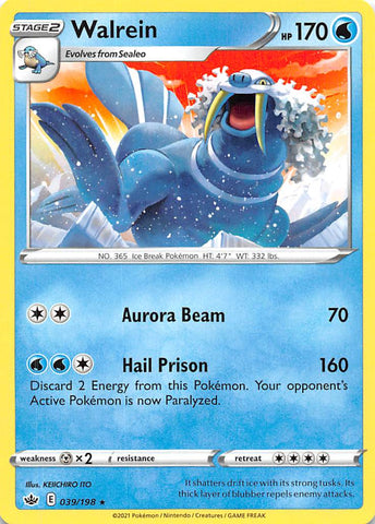 Pokemon | Walrein (039/198) [Sword & Shield: Chilling Reign] | The Nerd Merchant