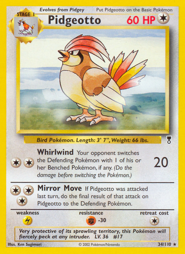 Pokemon | Pidgeotto (34/110) [Legendary Collection] | The Nerd Merchant