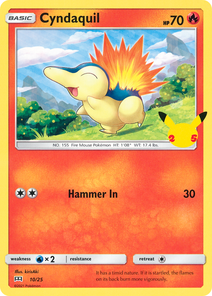Pokemon | Cyndaquil (10/25) [McDonald's 25th Anniversary] | The Nerd Merchant