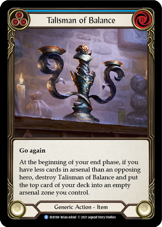 Flesh and Blood TCG | Talisman of Balance [EVR188] (Everfest)  1st Edition Cold Foil | The Nerd Merchant