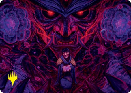 Magic | Reckoner Shakedown Art Card (Gold-Stamped Signature) [Kamigawa: Neon Dynasty Art Series] | The Nerd Merchant