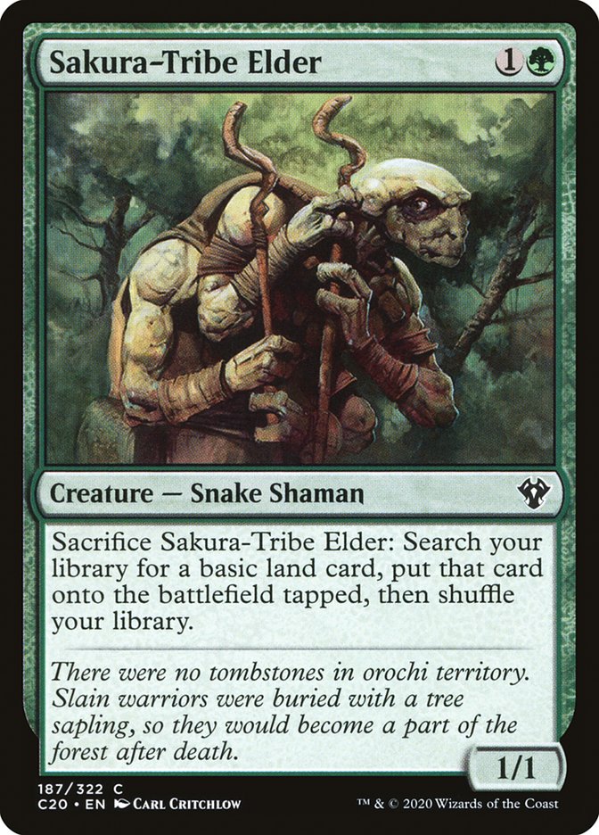 Magic | Sakura-Tribe Elder [Commander 2020] | The Nerd Merchant