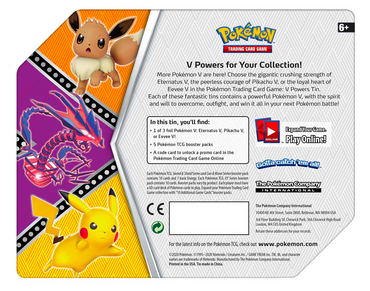 Sword & Shield - V Powers Tin (Pikachu V)