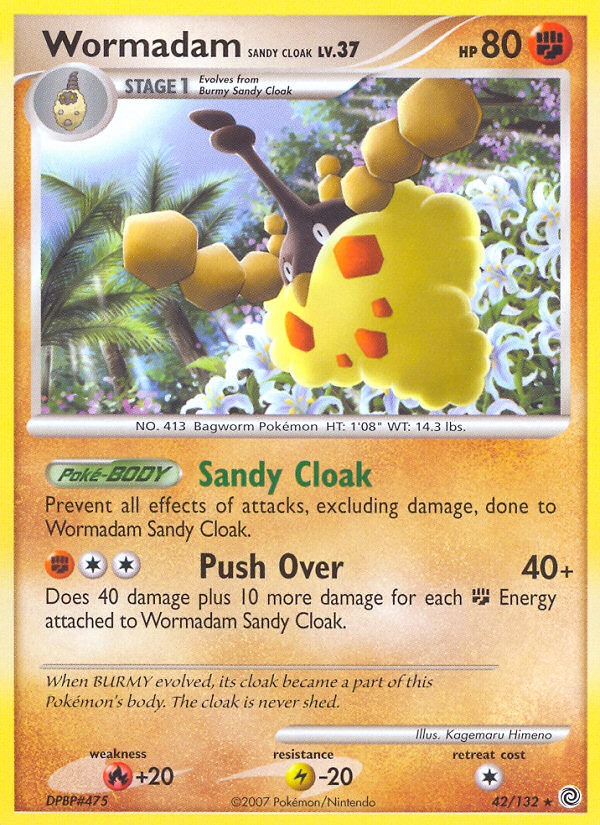 Pokemon | Wormadam Sandy Cloak (42/132) [Diamond & Pearl: Secret Wonders] | The Nerd Merchant
