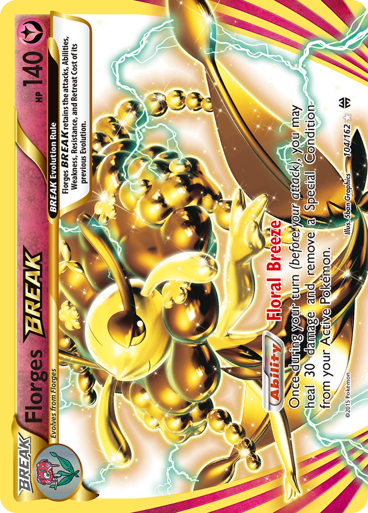 Pokemon | Florges BREAK (104/162) [XY: BREAKthrough] | The Nerd Merchant