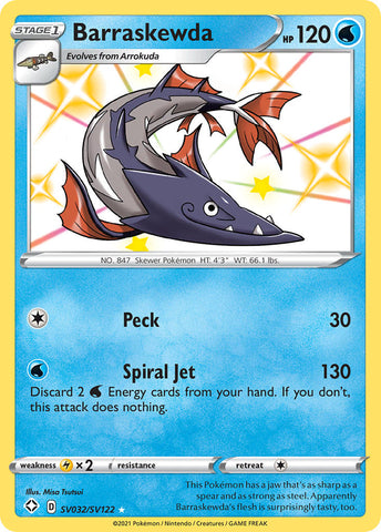 Pokemon | Barraskewda (SV032/SV122) [Sword & Shield: Shining Fates] | The Nerd Merchant
