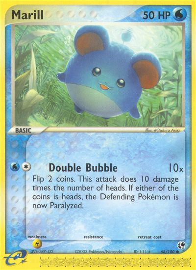 Pokemon | Marill (68/100) [EX: Sandstorm] | The Nerd Merchant