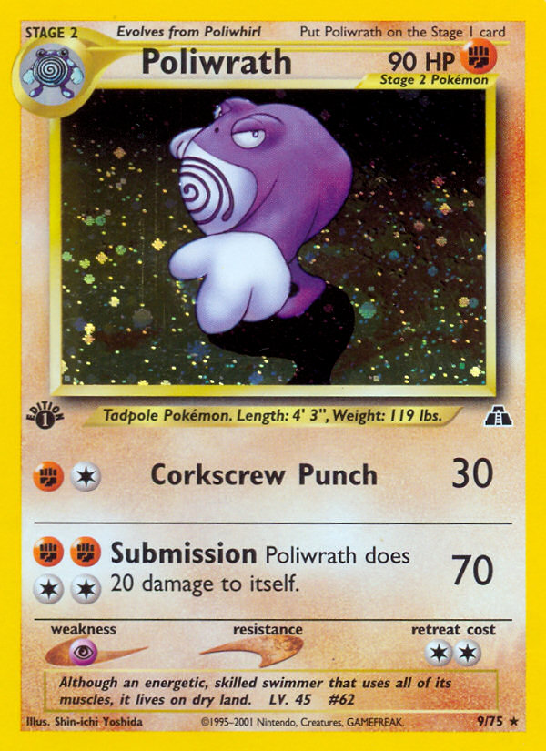 Pokemon | Poliwrath (9/75) [Neo Discovery 1st Edition] | The Nerd Merchant