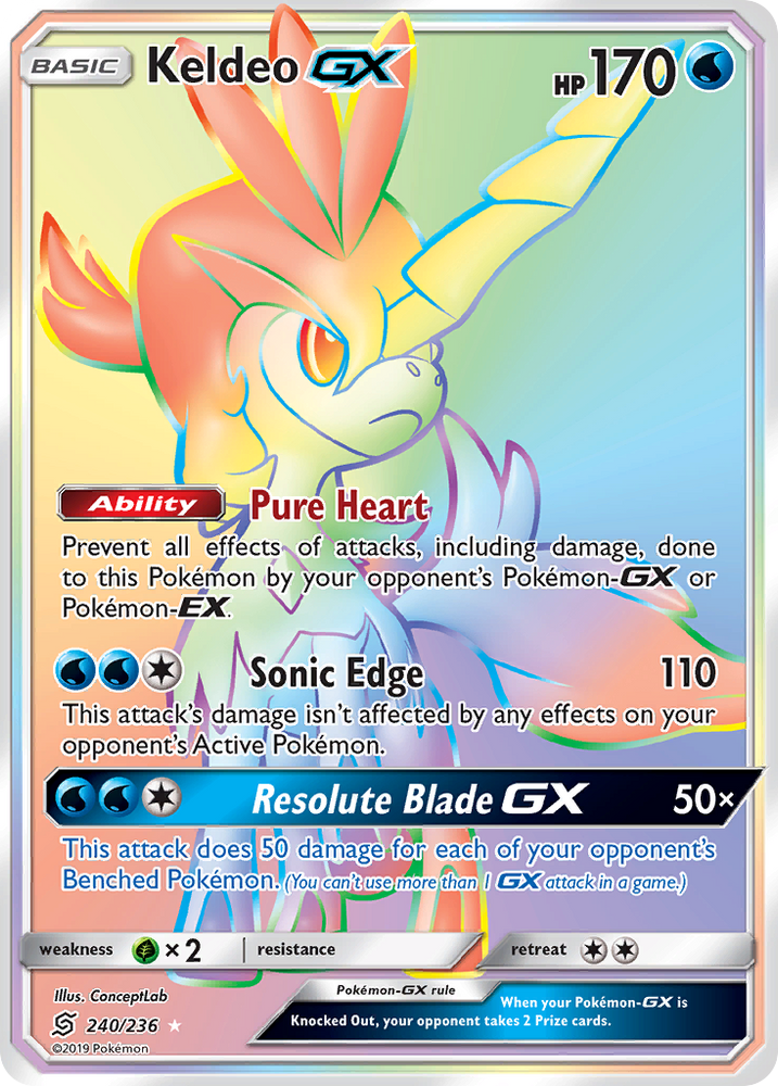 Pokemon | Keldeo GX (240/236) [Sun & Moon: Unified Minds] | The Nerd Merchant