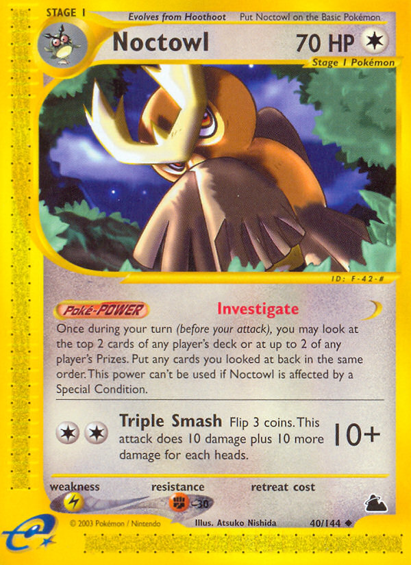 Pokemon | Noctowl (40/144) [Skyridge] | The Nerd Merchant