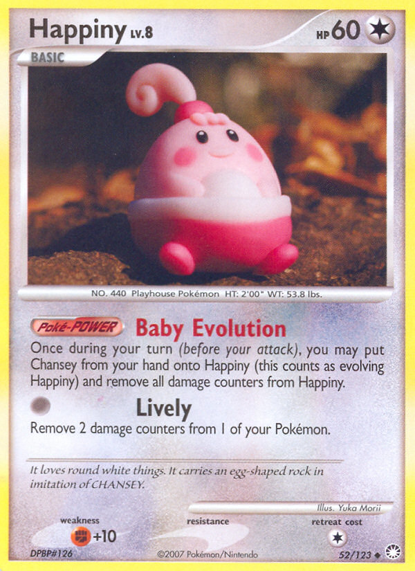 Pokemon | Happiny (52/123) [Diamond & Pearl: Mysterious Treasures] | The Nerd Merchant