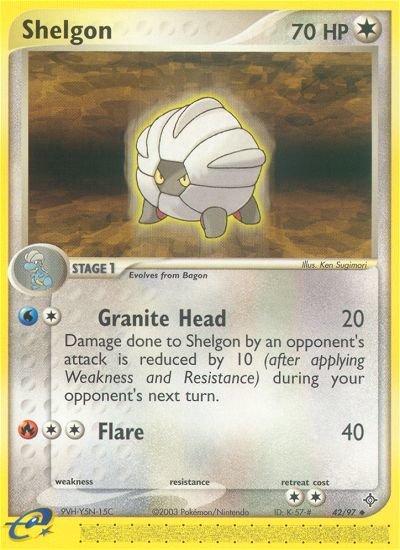 Pokemon | Shelgon (42/97) [EX: Dragon] | The Nerd Merchant