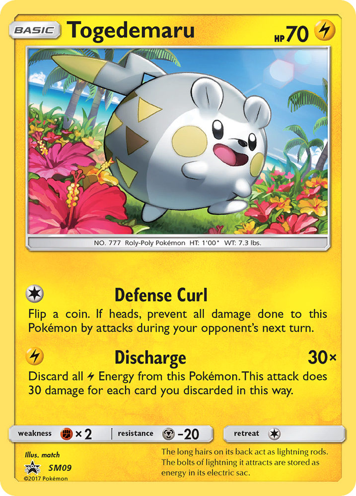 Pokemon | Togedemaru (SM09) [Sun & Moon: Black Star Promos] | The Nerd Merchant