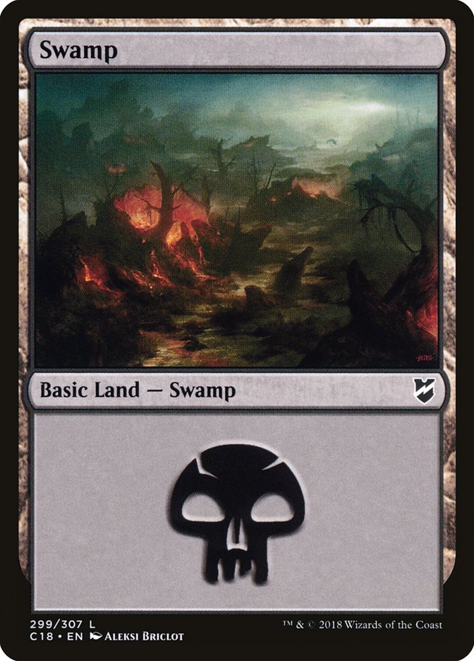 Magic | Swamp (299) [Commander 2018] | The Nerd Merchant