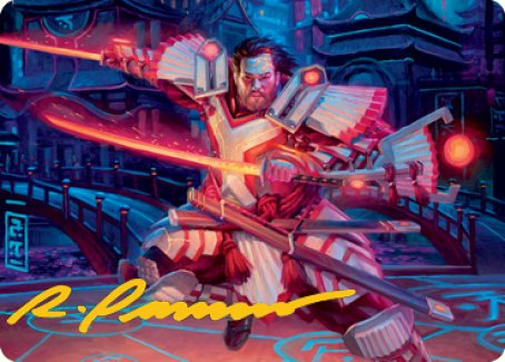 Magic | Isshin, Two Heavens as One 1 Art Card (Gold-Stamped Signature) [Kamigawa: Neon Dynasty Art Series] | The Nerd Merchant