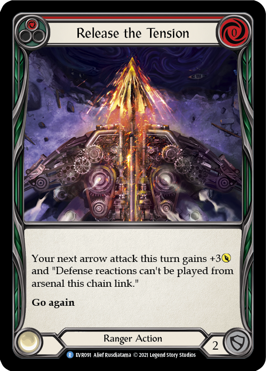 Flesh and Blood TCG | Release the Tension (Red) [EVR091] (Everfest)  1st Edition Rainbow Foil | The Nerd Merchant