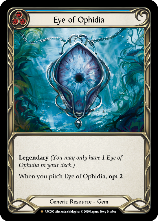 Flesh and Blood TCG | Eye of Ophidia [U-ARC000] (Arcane Rising Unlimited)  Unlimited Rainbow Foil | The Nerd Merchant