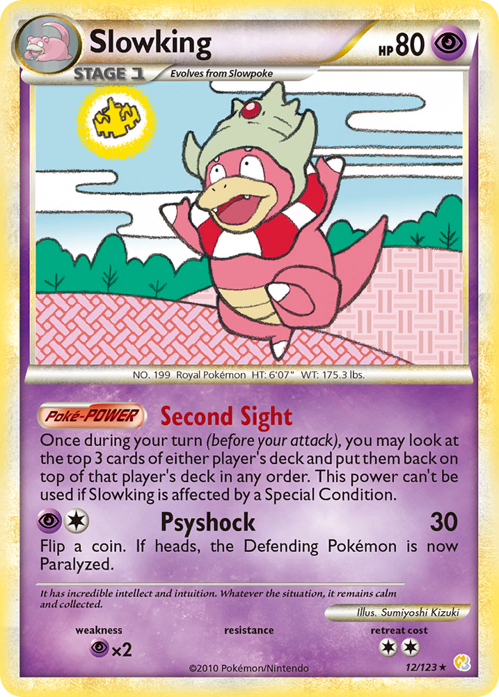Pokemon | Slowking (12/123) [HeartGold & SoulSilver: Base Set] | The Nerd Merchant